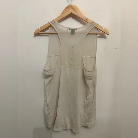 H&M Beige Button-Front Tank Top - Picture 2 of 4
